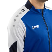 JAKO Training Suit Polyester Dynamic (Jacket and Trousers, sporty cut) royal blue/white/navy blue Children