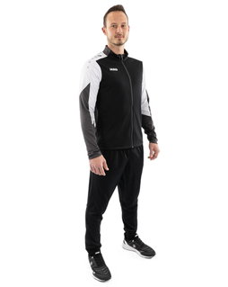 JAKO dres poliesterowy Dynamic (kurtka i spodnie, sportowy krój) czarny/biały/antracytowy męski