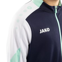 JAKO Training Suit Polyester Dynamic (Jacket and Trousers, sporty cut) navy blue/white/mint green children