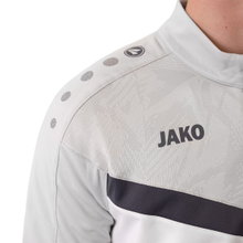 JAKO Polyester Tracksuit Iconic (Jacket and Trousers, sporty cut) white/grey Men's