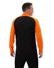 JAKO Polyester Tracksuit Iconic (Jacket and Trousers, sporty cut) black/orange men's