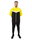 JAKO Trainingsanzug Polyester Iconic (Jacke und Hose, sportiver Schnitt) schwarz/gelb Herren