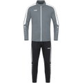 JAKO Trainingsanzug Polyester Power (Jacke und Hose) dunkelgrau/schwarz Herren