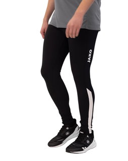 JAKO Trainingshose Tight Power (elastischer Bund) lang schwarz/weiss Herren