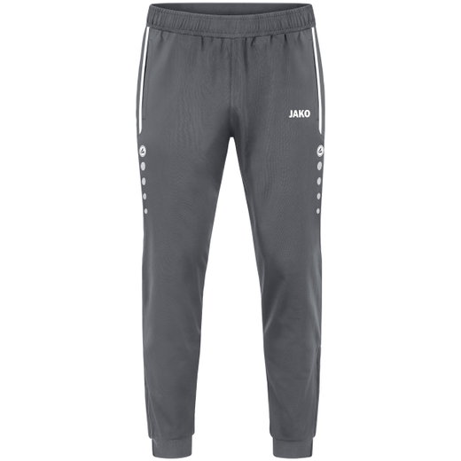 JAKO Trainingshose Allround (100% Polyester) lang anthrazitgrau Kinder