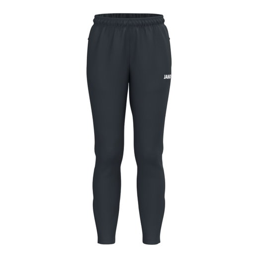 JAKO Trainingshose One (Seitentaschen mit Reißverschluss) lang anthrazitgrau Damen