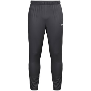 JAKO Trainingshose One (Polyester-Terry) lang anthrazitgrau Herren
