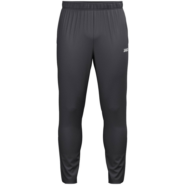 JAKO Trainingshose One (Polyester-Terry) lang anthrazitgrau Herren