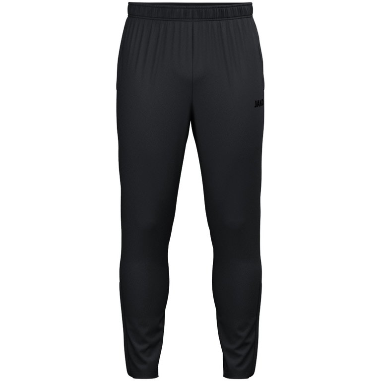 JAKO Trainingshose One (Polyester-Terry) lang schwarz/schwarz Herren