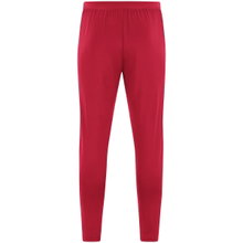 JAKO Training Pants Power (Stretch-Knit-Polyester, Side Pockets with Zip) long red/white Men