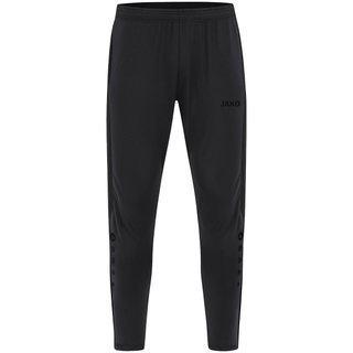 JAKO Trainingshose Power (Stretch-Knit-Polyester, Seitentaschen mit Reißverschluss) lang schwarz Kinder