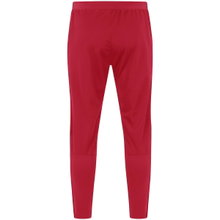 JAKO Training Pants (Polyester Pants) Power (elastic, side pockets with zipper) long red/white Children