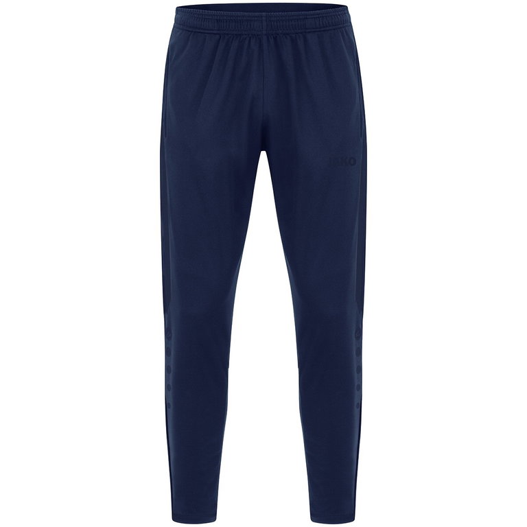 JAKO Trainingshose (Polyesterhose) Power (elastisch, Seitentaschen mit Reißverschluss) lang marineblau Kinder