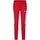 JAKO Trainingshose (Polyesterhose) Power (elastisch, Seitentaschen mit Reißverschluss) lang rot/weiss Damen