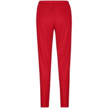 JAKO Training Pants (Polyester Pants) Power (elastic, side pockets with zipper) long red/white Women