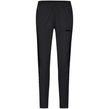 JAKO Training Pants (Polyester Pants) Power (elastic, side pockets with zipper) long black Women
