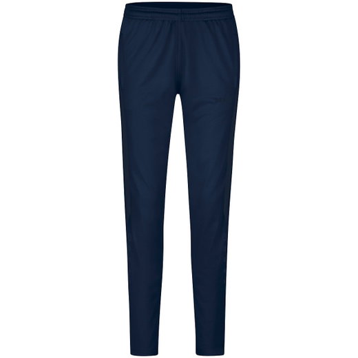 JAKO Trainingshose (Polyesterhose) Power (elastisch, Seitentaschen mit Reißverschluss) lang marineblau Damen