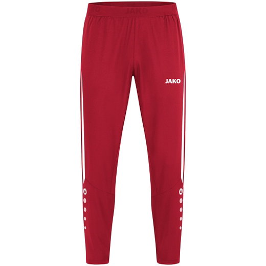 JAKO Sport-Freizeithose Power (Stretch-Micro-Twill) lang rot/weiss Kinder