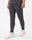 JAKO Trainingshose Power (Stretch-Knit-Polyester, Seitentaschen mit Reißverschluss) lang anthrazitgrau Herren