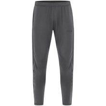 JAKO Power Training Trousers (Stretch Knit Polyester, Side Pockets with Zipper) Long Anthracite Grey Kids