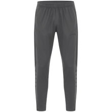 JAKO Training Trousers (Polyester Trousers) Power (elastic, side pockets with zip) long anthracite grey children