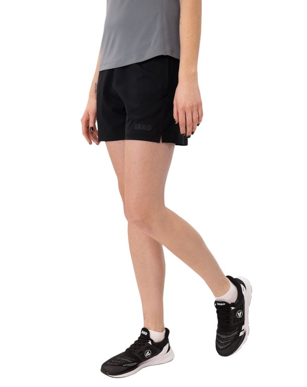 JAKO Trainingshose Power Running Short (Stretch-Micro-Twill) kurz schwarz Damen