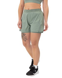 JAKO Trainingshose Short Power 2in1 (elastischer Bund) kurz mintgrün Damen