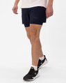 JAKO Trainingshose Short Power 2in1 (elastischer Bund) kurz marineblau Herren