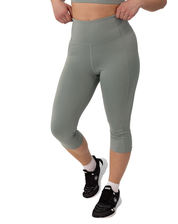 JAKO Trainingshose Tight Capri Power (enganliegend, angenehmes Tragegefühl) mintgrün Damen