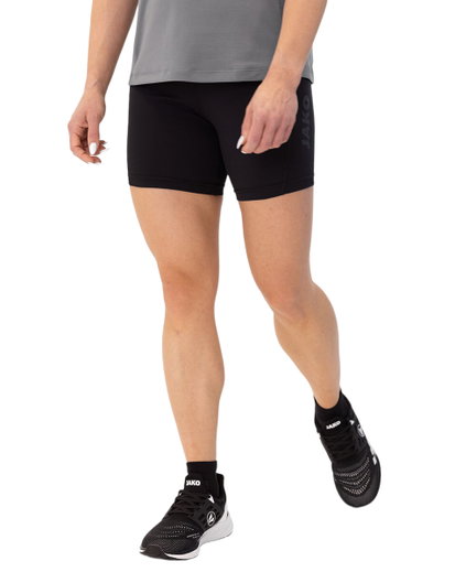JAKO Trainingshose Tight Capri Power Short (angenehmes Tragegefühl) kurz schwarz Damen