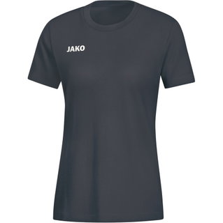JAKO T-Shirt Base (Baumwolle) anthrazitgrau Damen