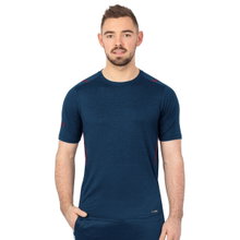 JAKO Sport T-shirt Challenge - Polyester Stretch Jersey - dark blue/bordeaux Men