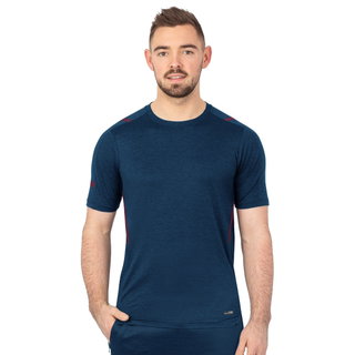 JAKO Sport-Tshirt Challenge - Polyester-Stretch-Jersey - dunkelblau/bordeaux Herren