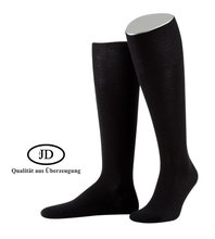 JD Kniestrümpfe Businesstrumpf (Merino-Schurwolle) - schwarz