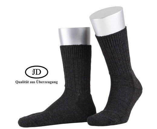 JD Outdoorsocke Wool Strong (wełna merino) antracytowy - 1 para