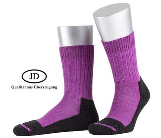 JD Outdoorsocke Wool Strong (Merinowolle) violett - 1 Paar