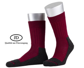 JD Outdoor Sock Wool Strong (Merino Wool) Burgundy - 1 Pair