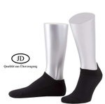 JD Tagessocke Sneaker Basic (Baumwolle) schwarz - 2 Paar