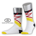 Skarpety JD Sportsocke Jordan-O.White Laces (bawełna organiczna) białe/kolorowe - 1 para