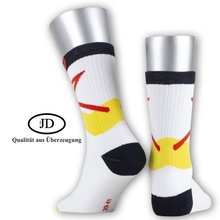 JD Sportsocke Jordan-O.White Laces (Bio-Baumwolle) weiss/bunt - 1 Paar