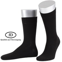 JD Tagessocke Crew Basic Line schwarz - 1 Paar