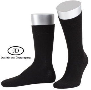 JD Tagessocke Crew Basic Line schwarz - 1 Paar