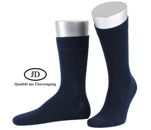 JD Daily Sock Crew Basic Line navy blue - 1 pair