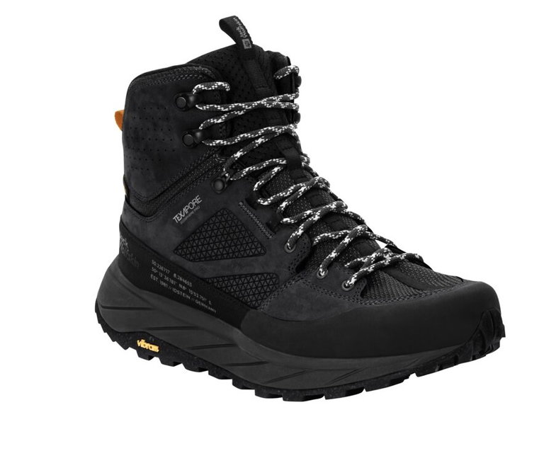 Jack Wolfskin Wanderschuhe Terraquest Mid Texapore (PFC-Frei, wasserdicht) schwarz Herren