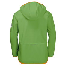 Jack Wolfskin Softshell Jacket Fourwinds (wind & water repellent) green Kids