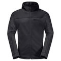 Jack Wolfskin Fleecejacke Hirschberg Hooded Fullzip schwarz Herren
