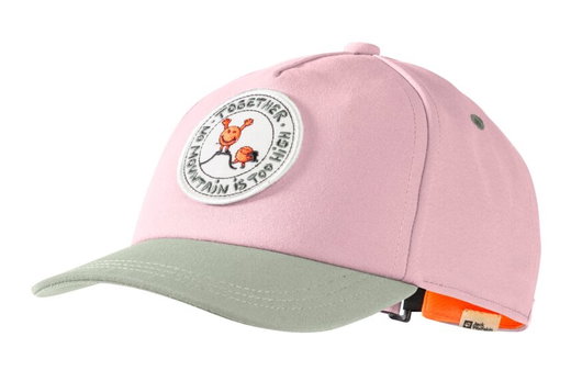 Jack Wolfskin Basecap SmileyWorld Badge Cap pink/grey Kids