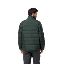 Jack Wolfskin Winter-Daunenjacke Ather Down (winddicht, wasserabweisend, atmungsaktiv) dunkelolivgrün Herren