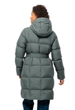 Jack Wolfskin Winter Down Coat Frozen Lake Coat 2024 (windproof, water-repellent, breathable) dark green Ladies