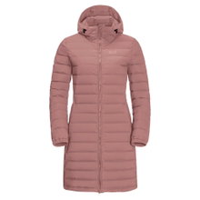 Jack Wolfskin Winter-Daunenmantel Glowing Mountain Coat (winddicht, warm, PFC-frei) rosa Damen